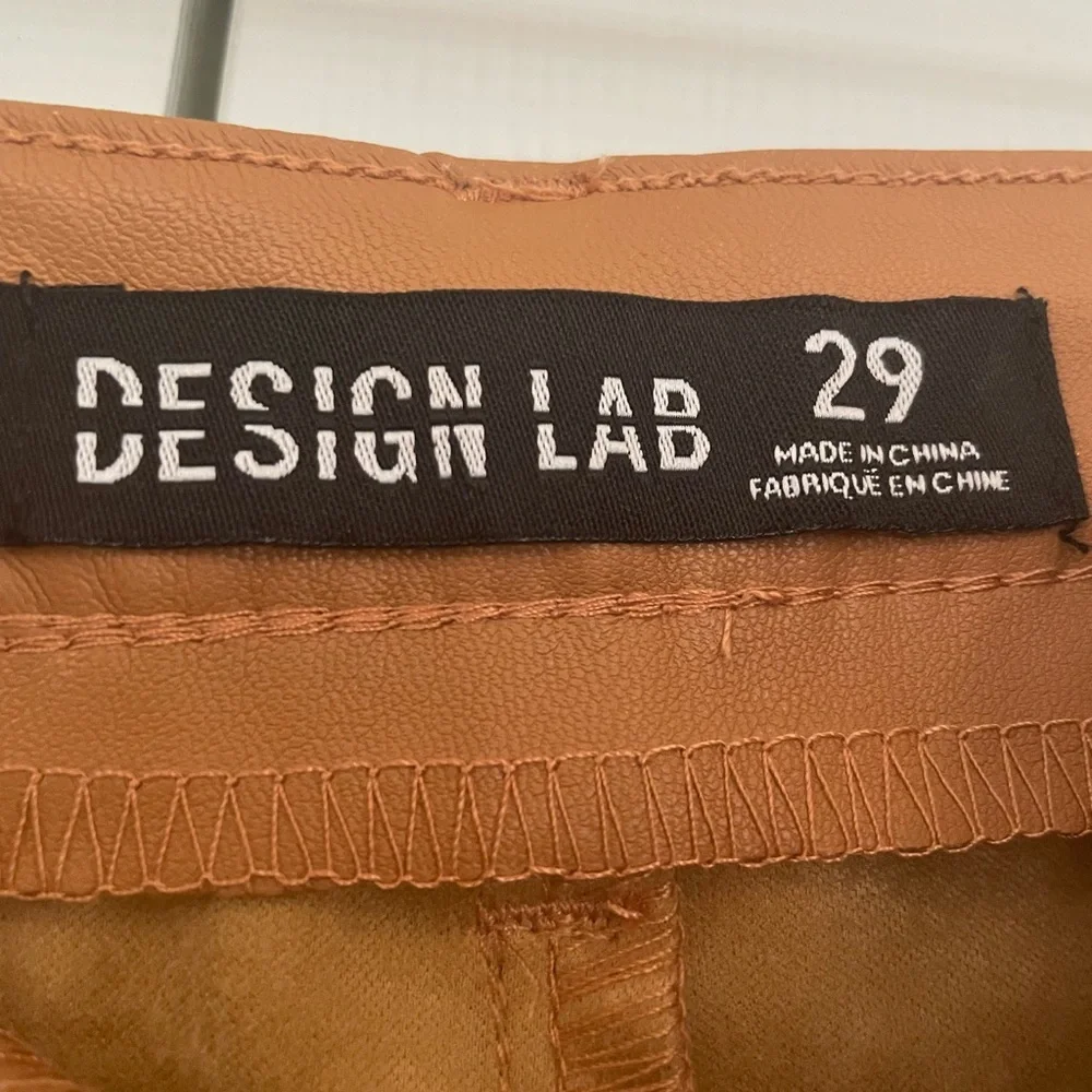 Design Lab Faux Leather Pants - Picture 4 of 5